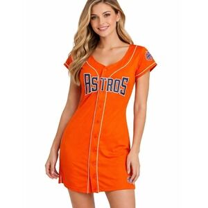 Houston Astros Jersey Dress M Cooperstown Collection 1986 All Star Retro MLB